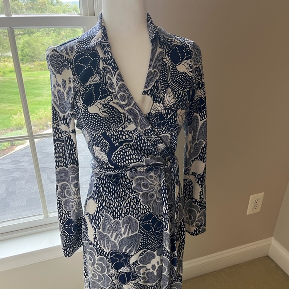 Dvf silk print wrap dress - Picture 8 of 13